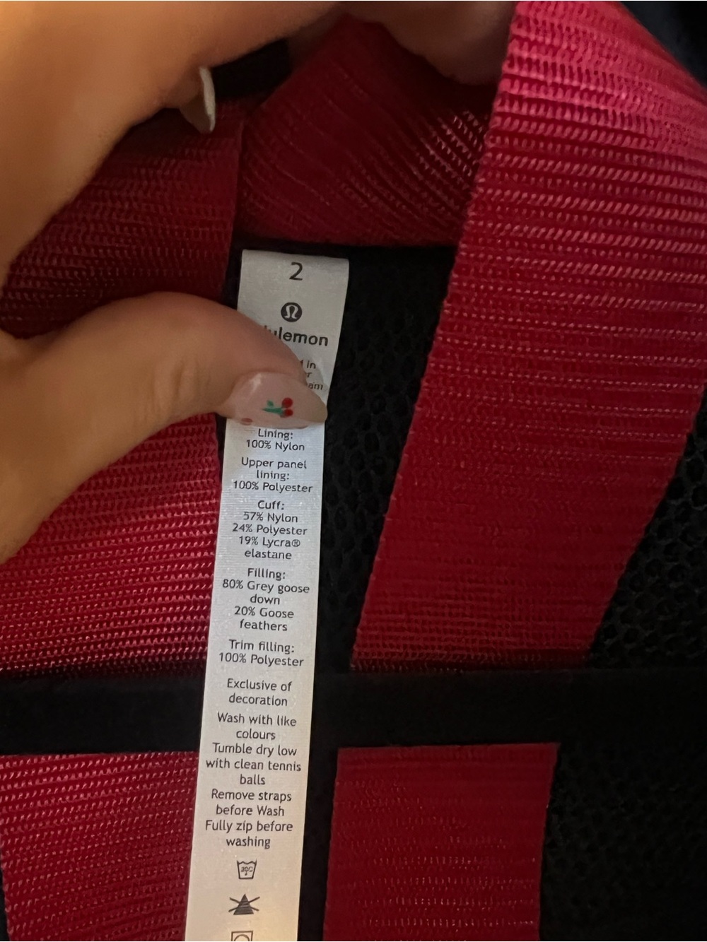SALE 🔥NWT lululemon WINTER WARRIOR Red Women's Insulated Puffer Parka - Picture 6 of 12
